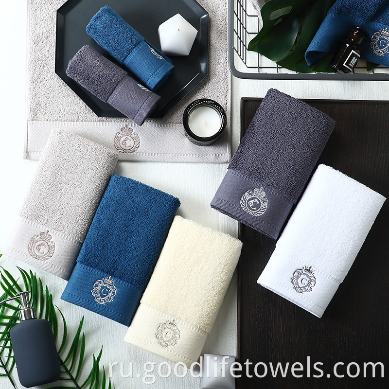 Custom Embroidery Soft Cotton Hand Towels